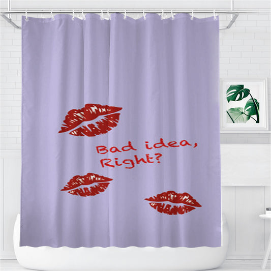 Personalized Olivia Rodrigo Bad Idea Right Shower Curtain Farmhouse Bathroom Decor