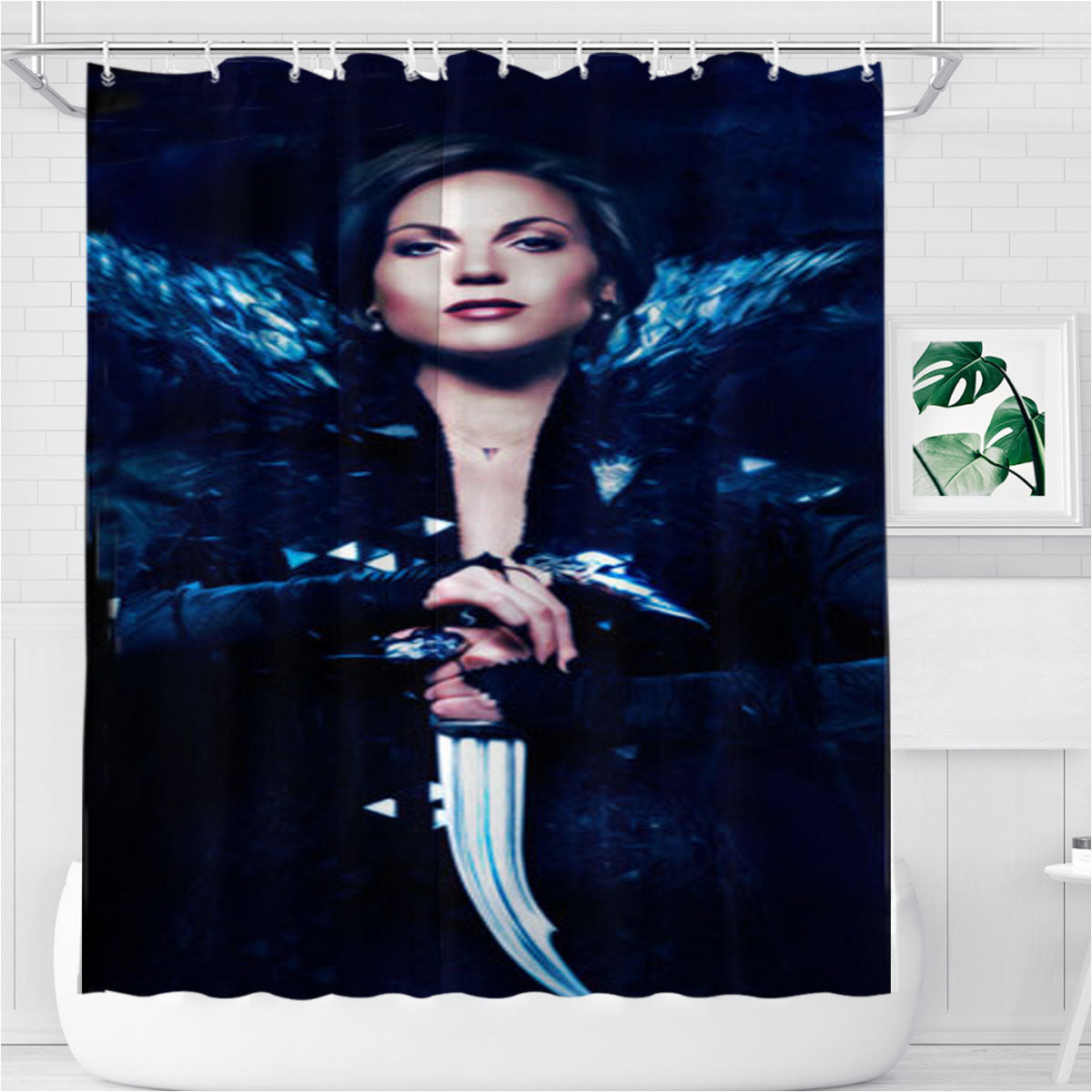 Once Upon A Time Evil Bathroom Shower Curtain Fabric Waterproof | 66 X 72 Inch