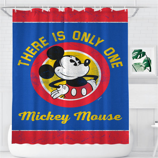 Personalized One And Only Mickey Shower Curtain Farmhouse Bathroom Decor