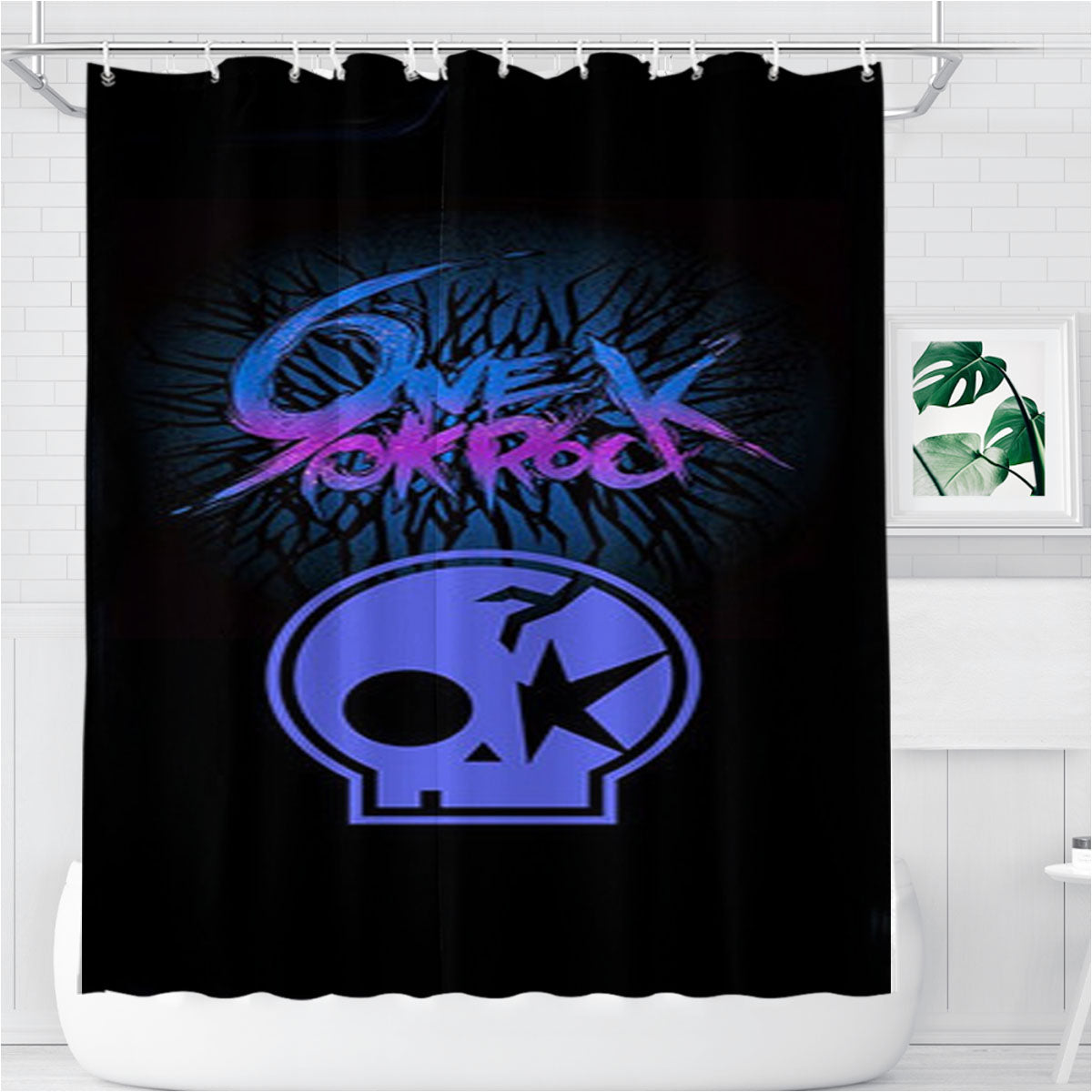 One Ok Rock Band Bathroom Shower Curtain Fabric Waterproof | 66 X 72 Inch