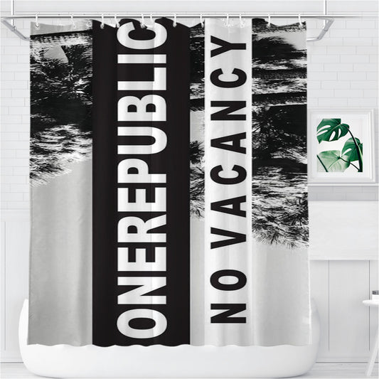Personalized One Republic No Vacancy Shower Curtain Farmhouse Bathroom Decor