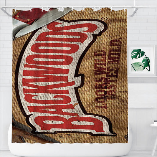 Personalized Only Backwoods Cigar Shower Curtain Farmhouse Bathroom Decor