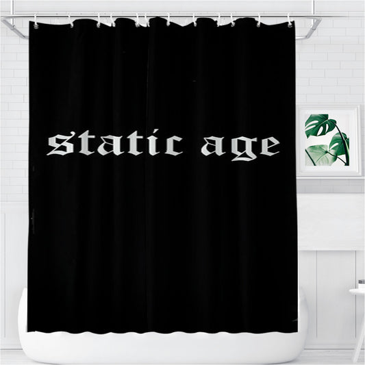 Personalized Original Logo Static Age Shower Curtain Farmhouse Bathroom Decor