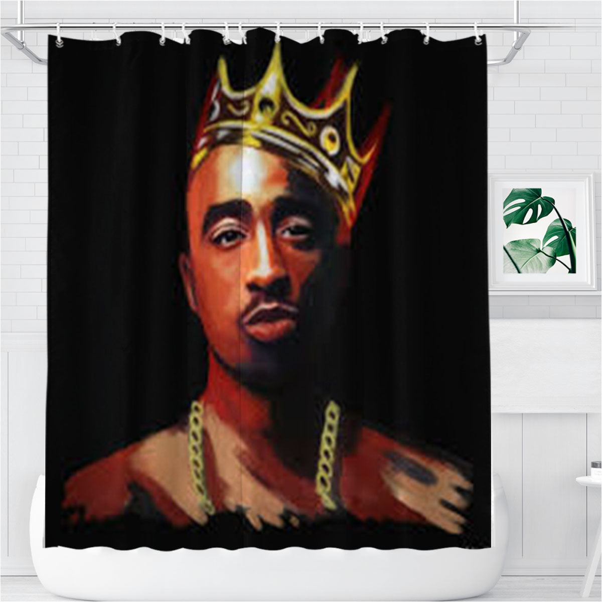 Pac Art Bathroom Shower Curtain Fabric Waterproof | 66 X 72 Inch