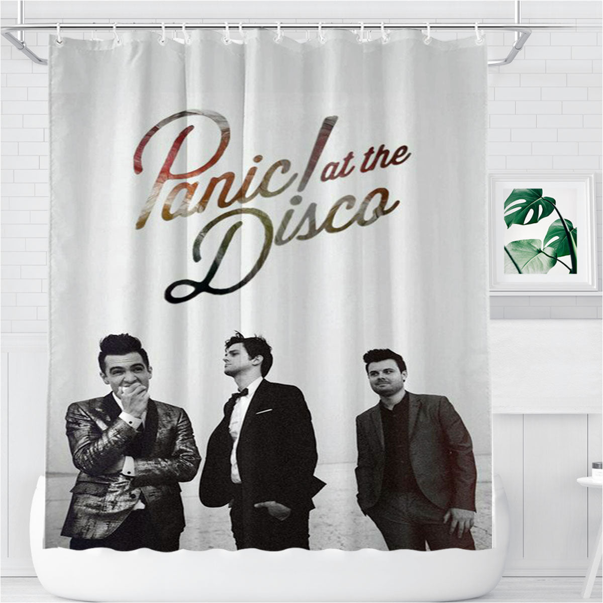 Panic At The Disco Bathroom Shower Curtain Fabric Waterproof | 66 X 72 Inch