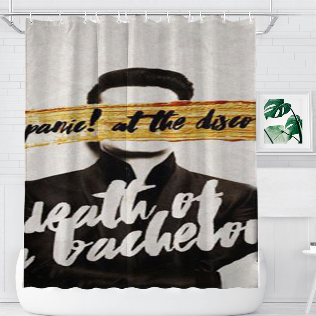 Panic At The Disco Death Of A Bachelor Bathroom Shower Curtain Fabric Waterproof | 66 X 72 Inch