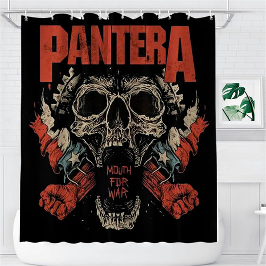 Personalized Pantera Album Mouth For War Shower Curtain Farmhouse Bathroom Decor