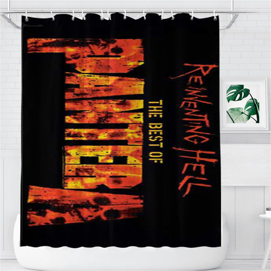 Personalized Pantera Reinventing Hell Shower Curtain Farmhouse Bathroom Decor