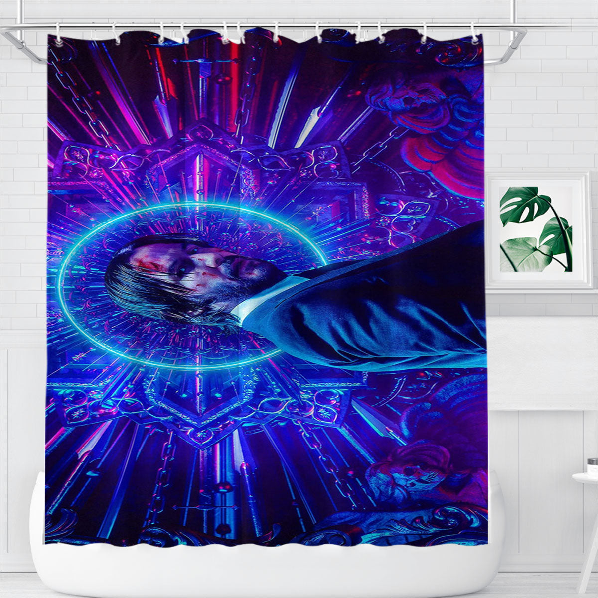 Parabellum John Wick Bathroom Shower Curtain Fabric Waterproof | 66 X 72 Inch
