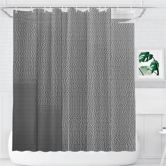 Personalized Pattern Art A Blue Shower Curtain Farmhouse Bathroom Decor