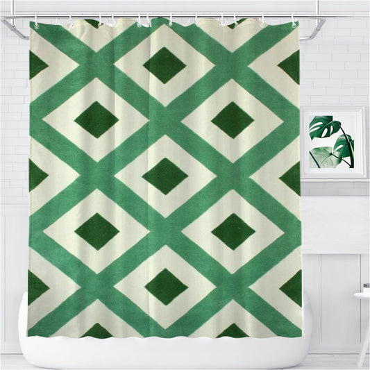 Personalized Pattern Bali Shower Curtain Farmhouse Bathroom Decor