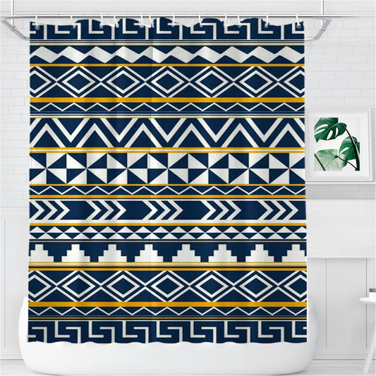 Personalized Pattern Classic No Crime Shower Curtain Farmhouse Bathroom Decor