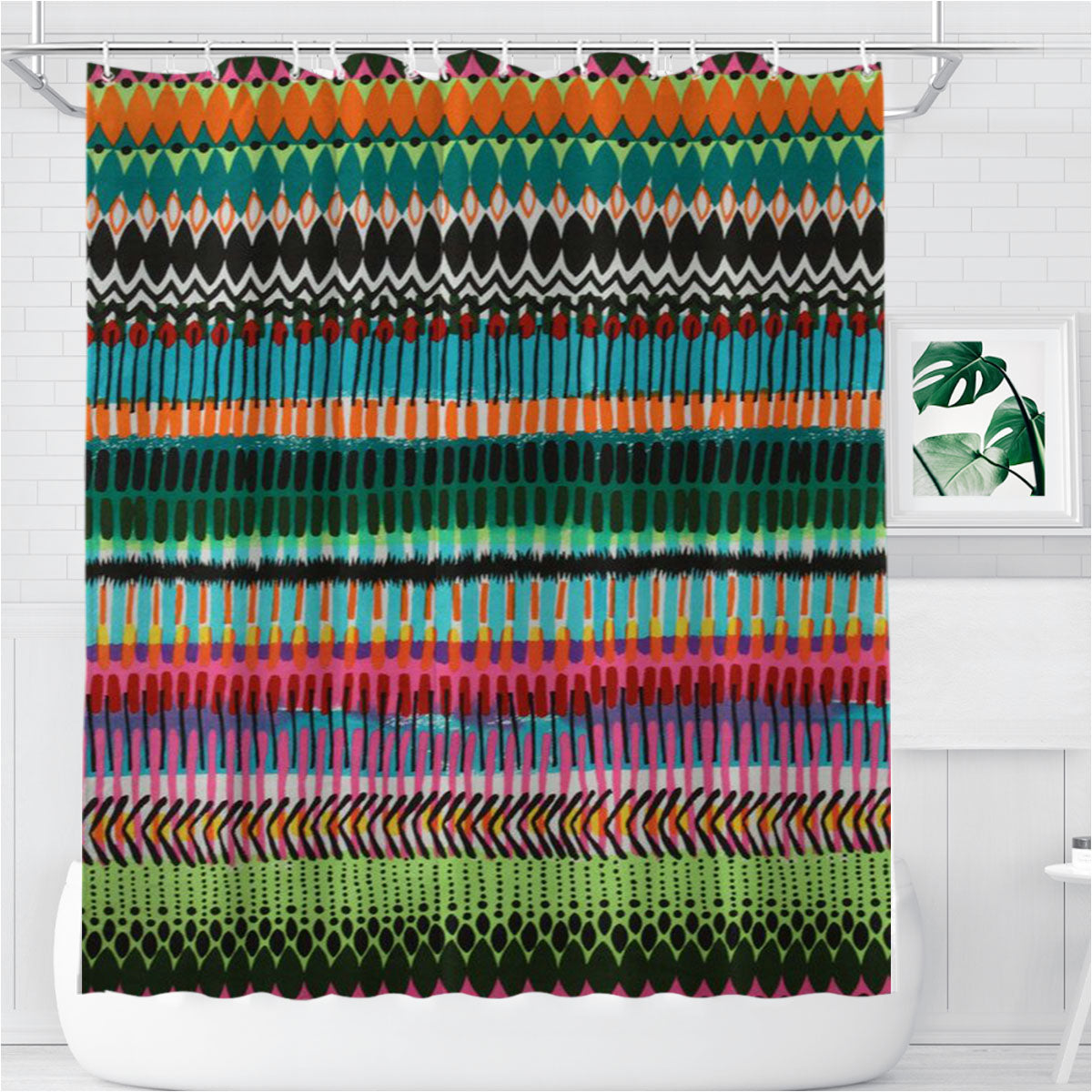 Pattern Colour Skin Know Bathroom Shower Curtain Fabric Waterproof | 66 X 72 Inch