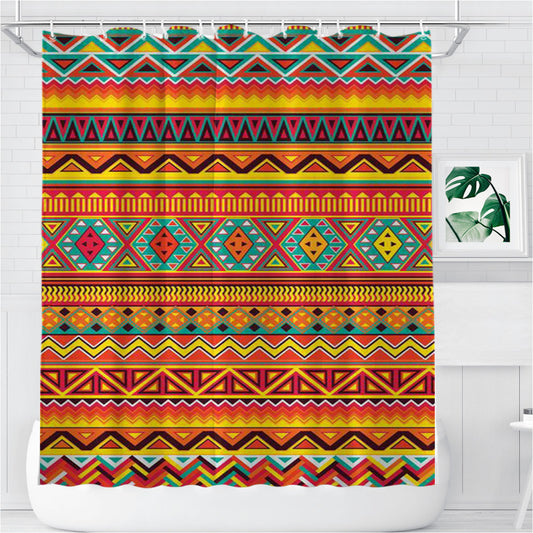 Personalized Pattern Indonesia Shower Curtain Farmhouse Bathroom Decor