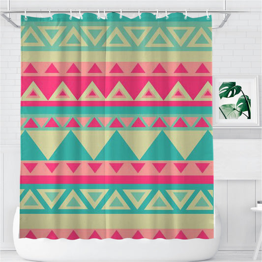 Personalized Pattern Pink Cute Tosqa Shower Curtain Farmhouse Bathroom Decor