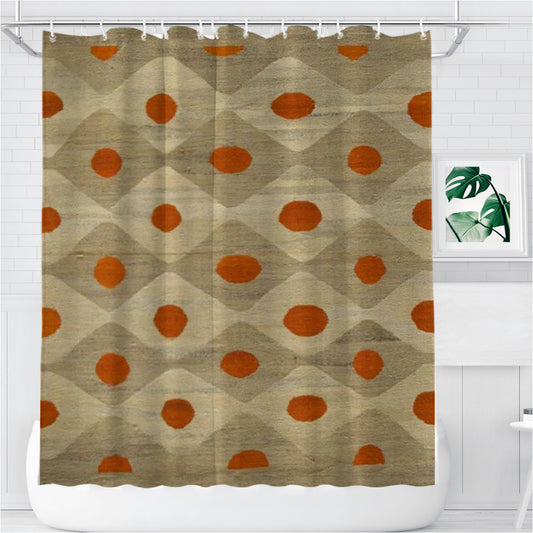 Personalized Pattern Smith Brown Shower Curtain Farmhouse Bathroom Decor