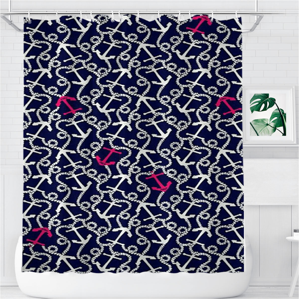 Pattern Wide Her Bathroom Shower Curtain Fabric Waterproof | 66 X 72 Inch