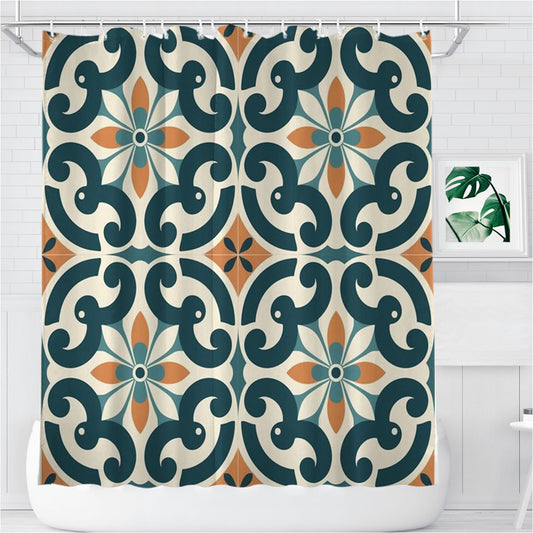 Personalized Pattern With The Word Foliate Shower Curtain Farmhouse Bathroom Decor