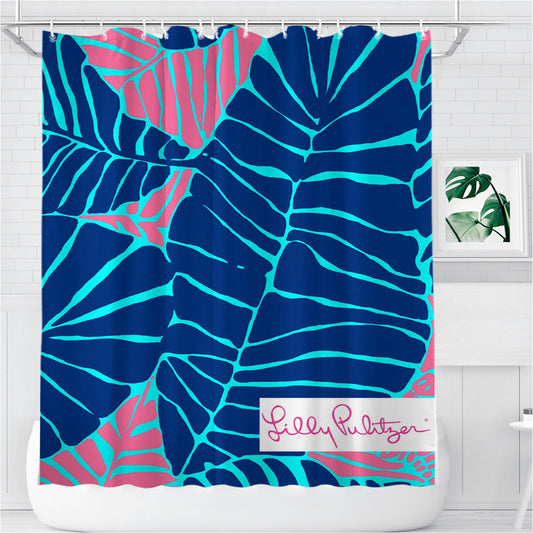 Patterns We Love Lilly Pulitzer Bathroom Shower Curtain Fabric Waterproof | 66 X 72 Inch