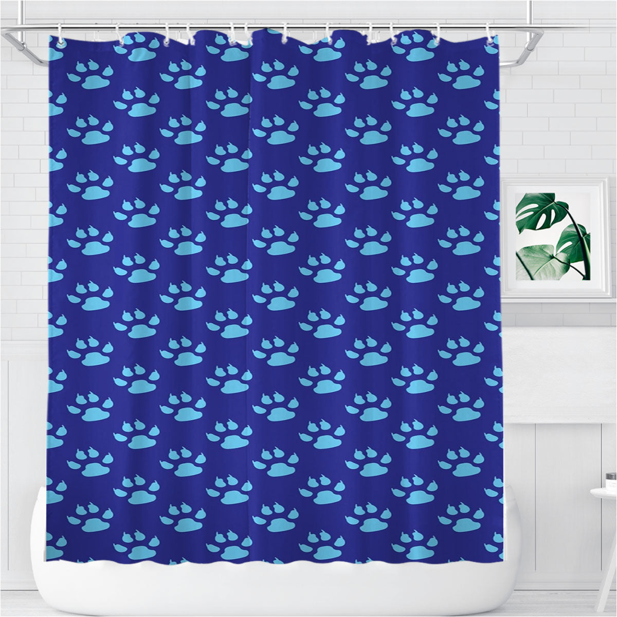 Paw Patrol Pattern Bathroom Shower Curtain Fabric Waterproof | 66 X 72 Inch