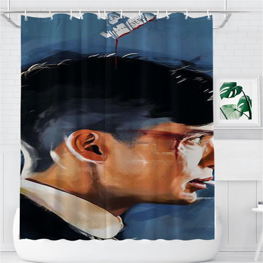 Personalized Peaky Blinde Shower Curtain Farmhouse Bathroom Decor