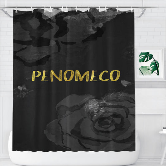 Penomeco Flower Bathroom Shower Curtain Fabric Waterproof | 66 X 72 Inch