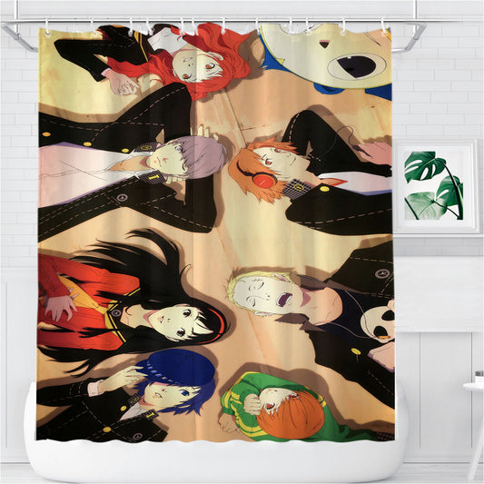 Personalized Persona 4 Fantasy Anime Series Shower Curtain Farmhouse Bathroom Decor