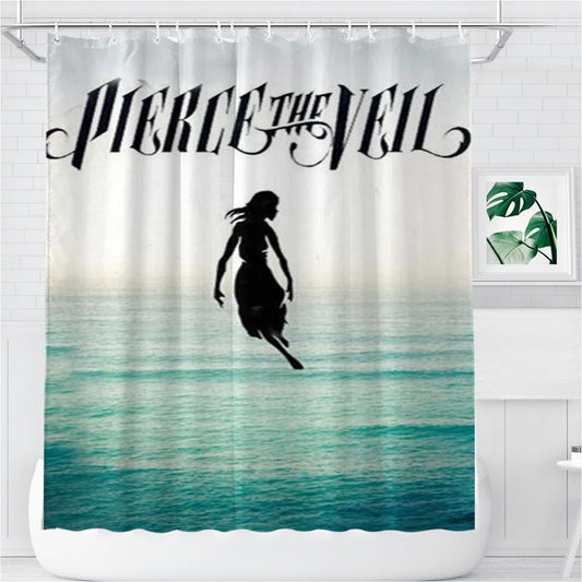 Personalized Pierce The Veil Sea Logo Shower Curtain Farmhouse Bathroom Decor