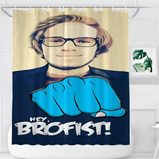 Personalized Piewdiepie Shower Curtain Farmhouse Bathroom Decor