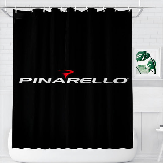 Personalized Pinarello Logo Shower Curtain Farmhouse Bathroom Decor