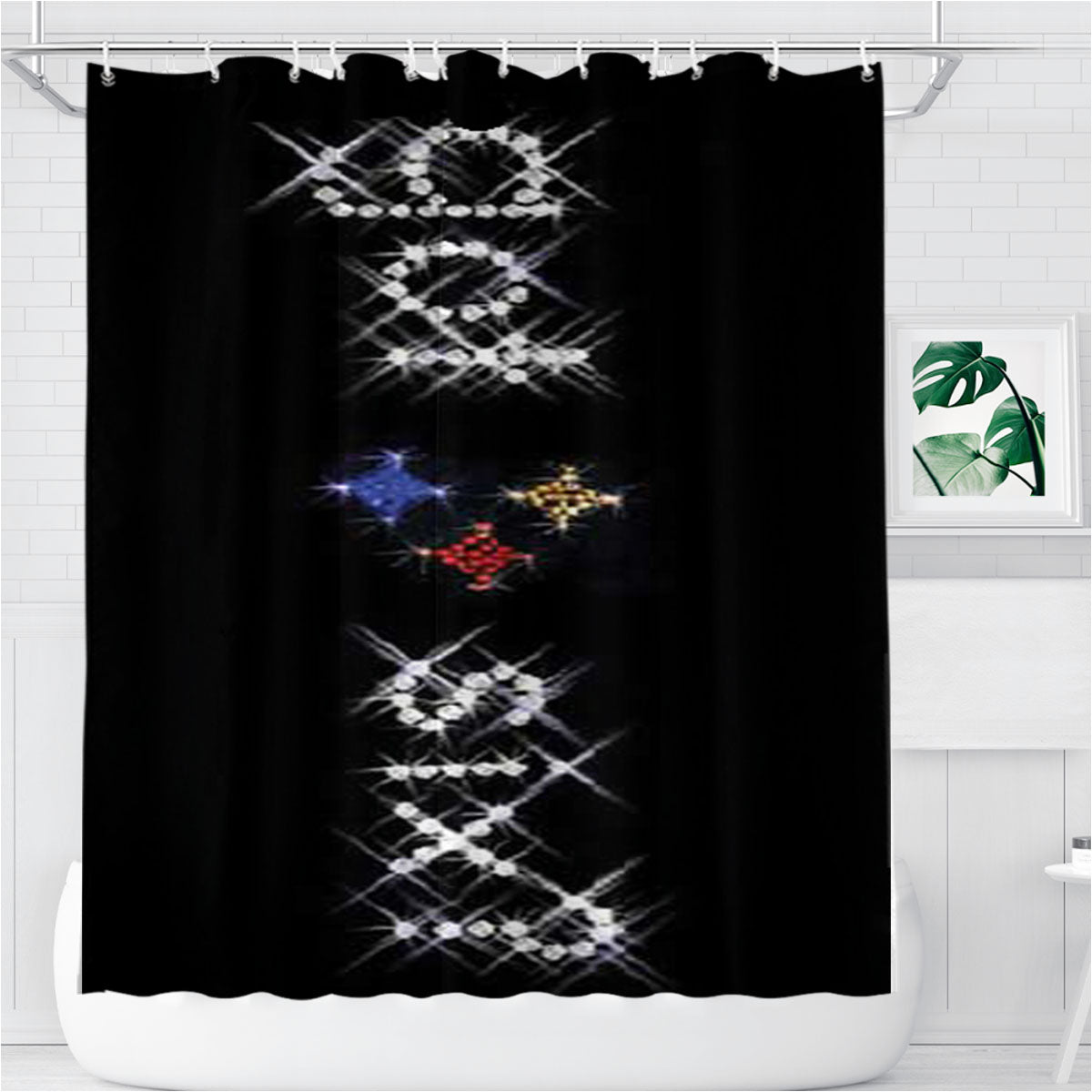 Pittsburgh Steelers Got Six Bling Bathroom Shower Curtain Fabric Waterproof | 66 X 72 Inch