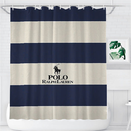 Polo Ralph Lauren Bathroom Shower Curtain Fabric Waterproof | 66 X 72 Inch