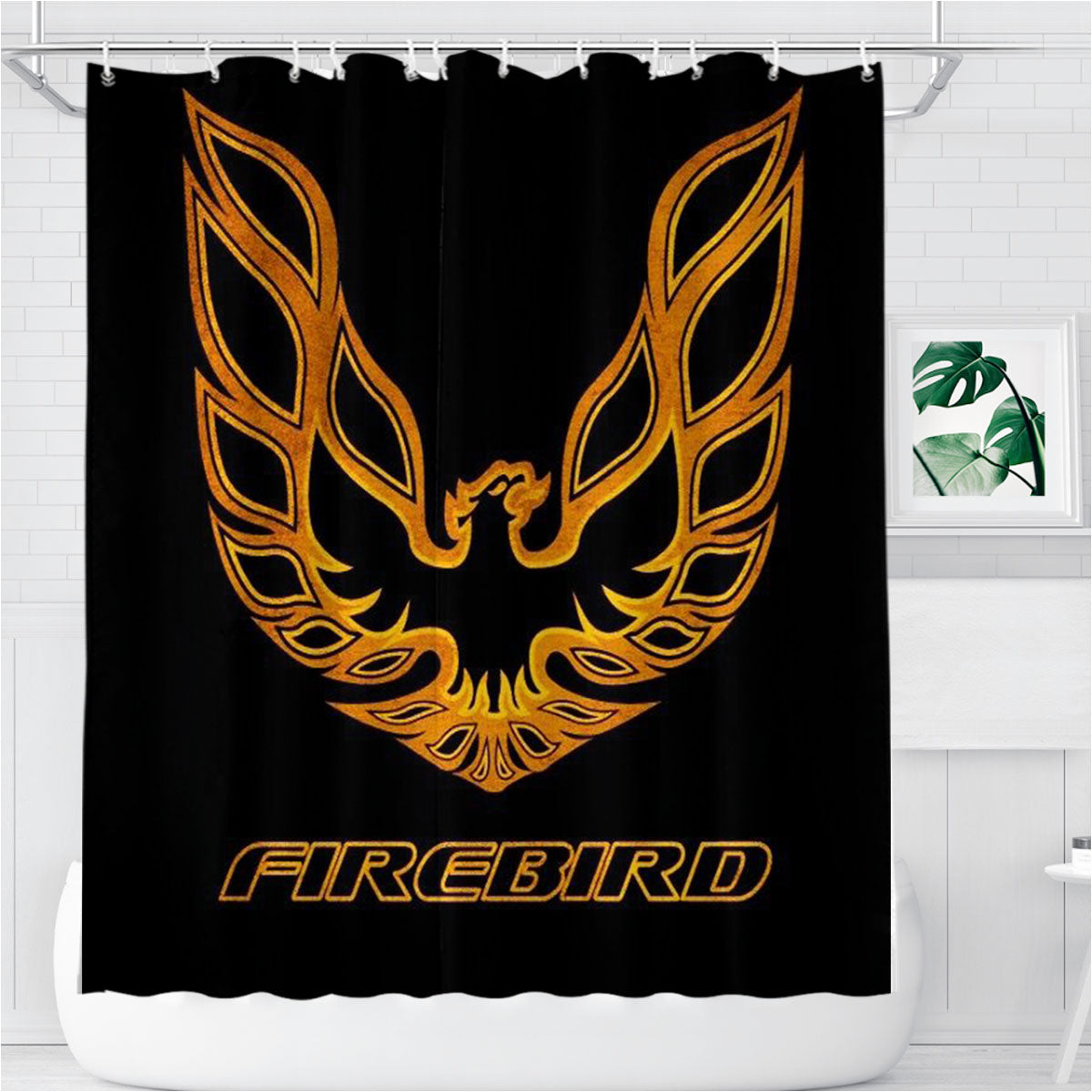 Pontiac Firebird Trans Am Bathroom Shower Curtain Fabric Waterproof | 66 X 72 Inch