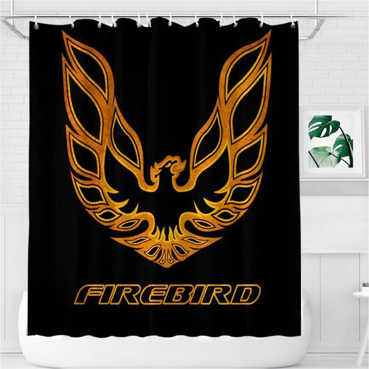 Personalized Pontiac Firebird Trans Am Shower Curtain Farmhouse Bathroom Decor