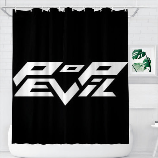 Personalized Pop Evil Black White Shower Curtain Farmhouse Bathroom Decor