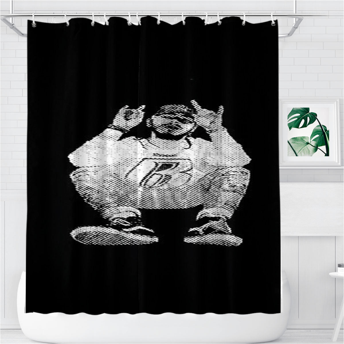 Post Malone Hip Hop Music Rock Bathroom Shower Curtain Fabric Waterproof | 66 X 72 Inch