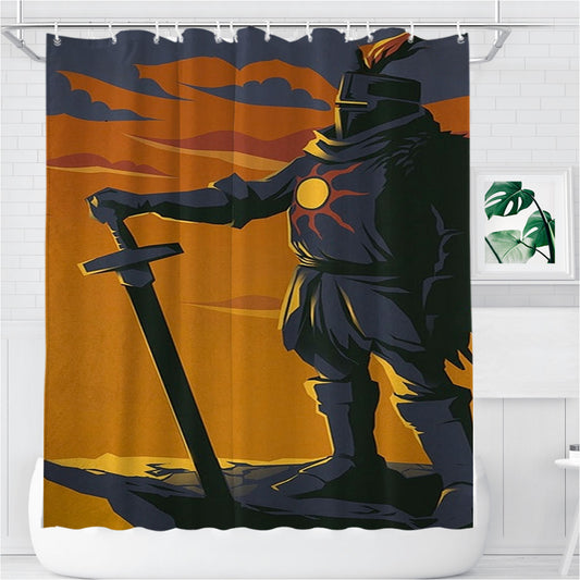 Personalized Praise The Sun Dark Souls 2 Shower Curtain Farmhouse Bathroom Decor