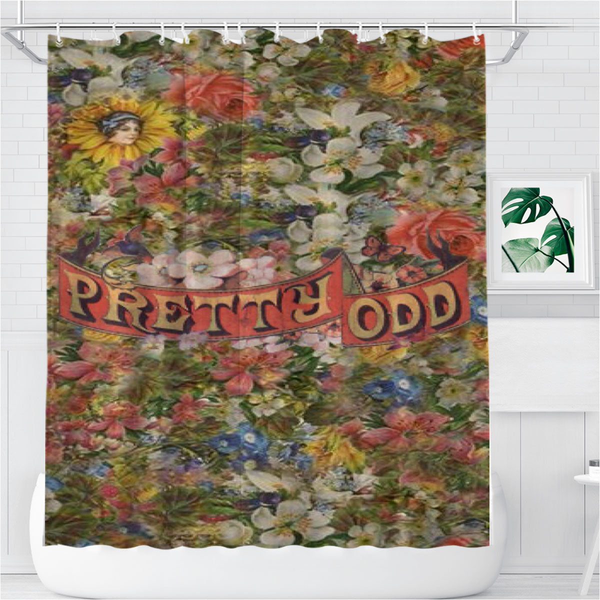 Pretty Odd Panic At The Disco Bathroom Shower Curtain Fabric Waterproof | 66 X 72 Inch