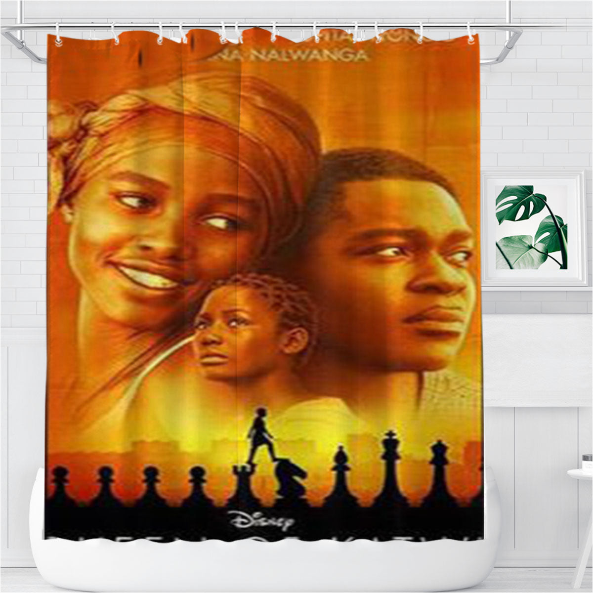 Queen Of Katwe Poster Bathroom Shower Curtain Fabric Waterproof | 66 X 72 Inch
