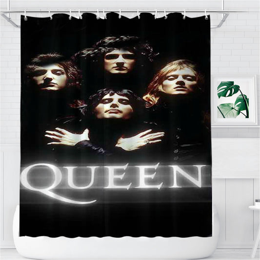 Personalized Queen Rock Band Shower Curtain Farmhouse Bathroom Decor