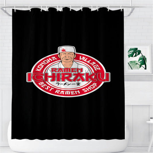 Personalized Ramen Ichiraku Shop From Konoha Naruto Shower Curtain Farmhouse Bathroom Decor