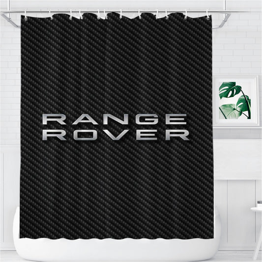 Range Rover Logo Bathroom Shower Curtain Fabric Waterproof | 66 X 72 Inch