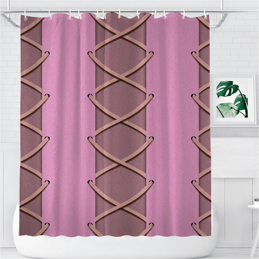 Personalized Rapunzel Princess Corset Dress Shower Curtain Farmhouse Bathroom Decor