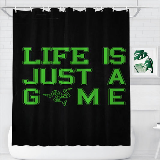 Razer Game Bathroom Shower Curtain Fabric Waterproof | 66 X 72 Inch