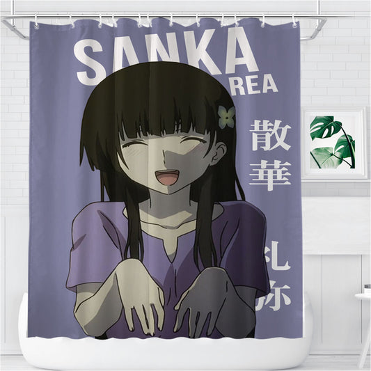 Personalized Rea Sanka Sankarea Anime Shower Curtain Farmhouse Bathroom Decor