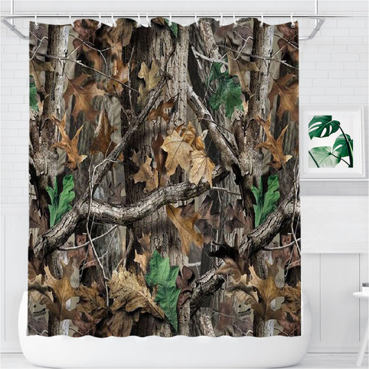 Realtree Ap Camo Hunting Outdoor Bathroom Shower Curtain Fabric Waterproof | 66 X 72 Inch