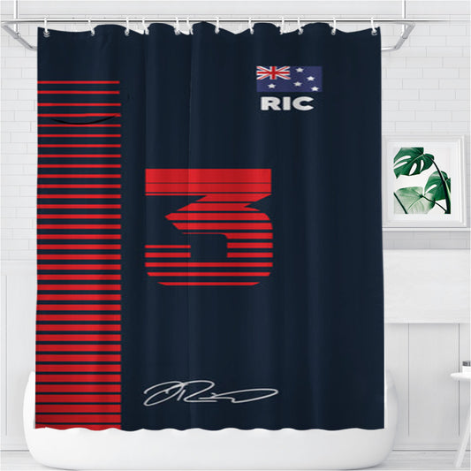 Personalized Ricciardo - F1 Shower Curtain Farmhouse Bathroom Decor