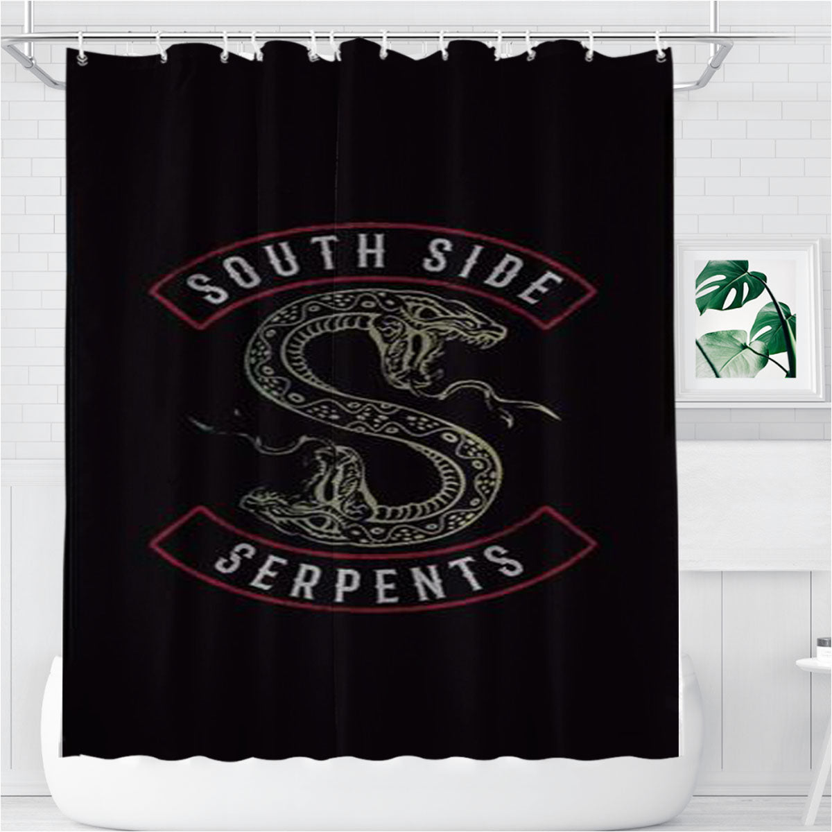 Riverdale Bathroom Shower Curtain Fabric Waterproof | 66 X 72 Inch