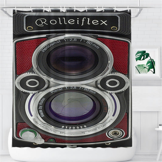 Personalized Rollei Rolleiflex Camera 8 Gx Model Club Jers Shower Curtain Farmhouse Bathroom Decor