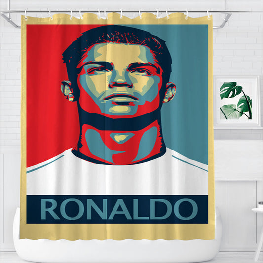 Personalized Ronaldo Obey Pop Shower Curtain Farmhouse Bathroom Decor